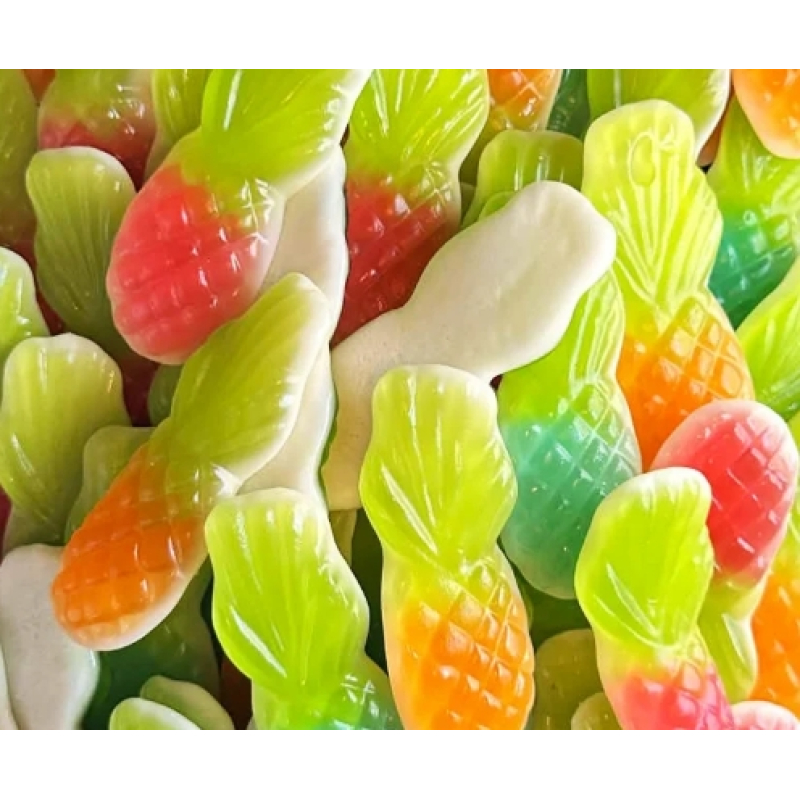 7-Stick Jellies Sweet Big Pineapple Zak 1 Kilo (Halal)