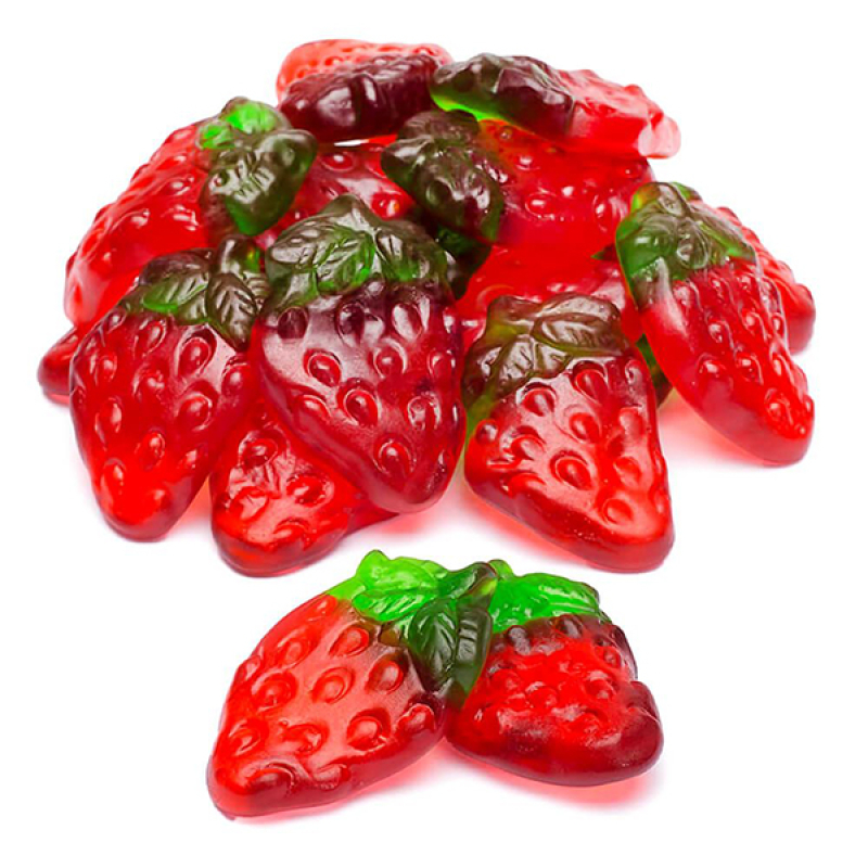 7-Stick Jellies Sweet Big Strawberries Zak 1 Kilo (Halal)