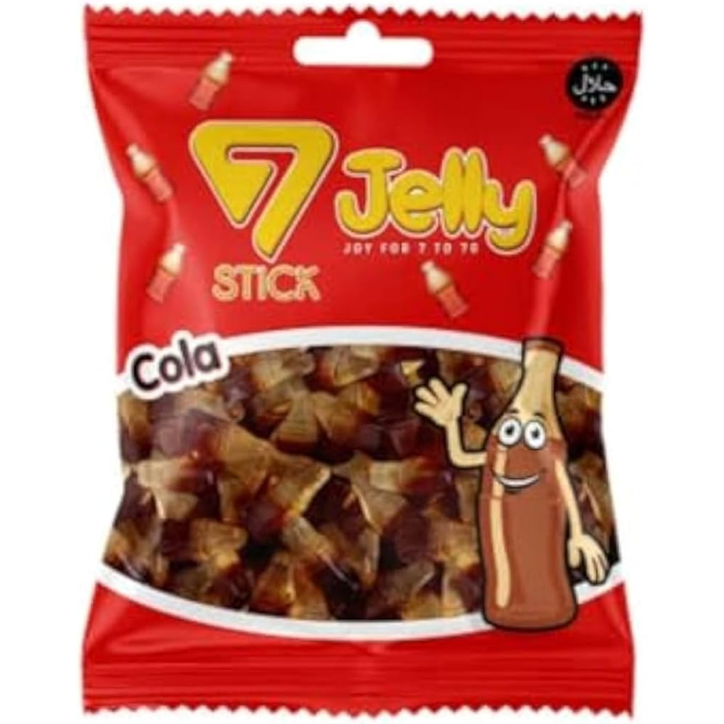 7-Stick Jellies Sweet Cola Zak 1 Kilo (Halal)
