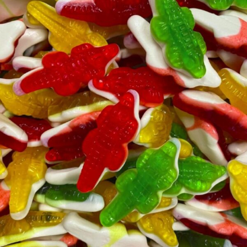 7-Stick Jellies Sweet Crocodiles Zak 1 Kilo (Halal)