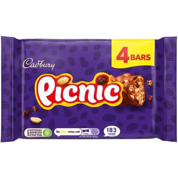 Cadburry Picnic 4 Pak