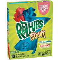 Fruit Roll-Ups Sour Blue Razzberry / Berry Punch