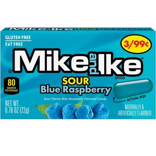 Mike And Ike Sour Blue Raspberry