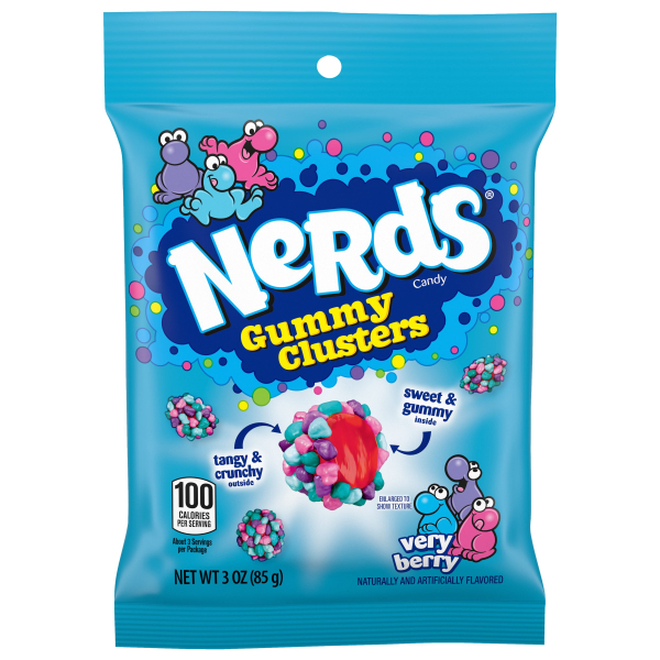 Nerds Gummy Clusters Very Berry (85 gram)