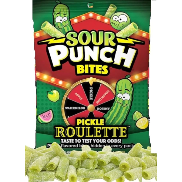 Sour Punch Bites Pickle Roulette