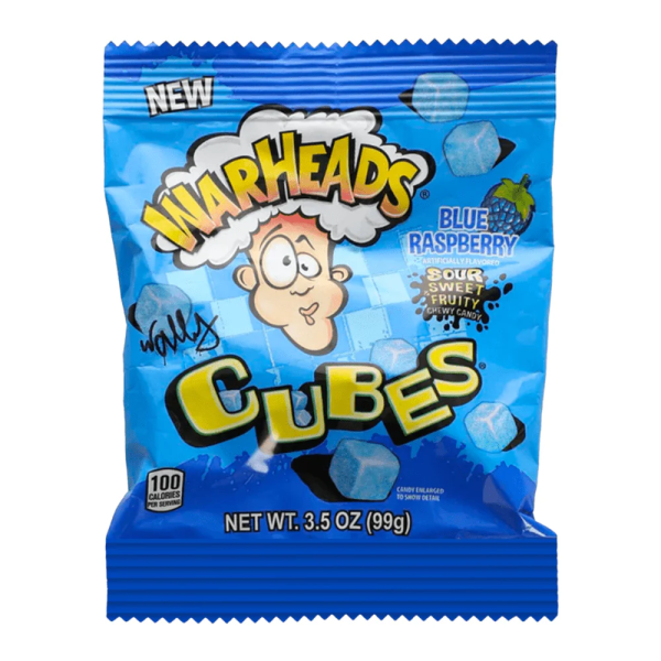 Warheads Sour Cubes Blue Raspberry