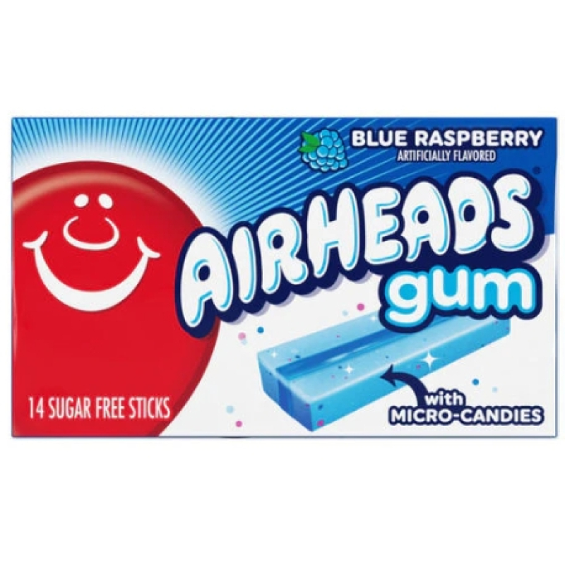 Airheads Gum Blue Raspberry 