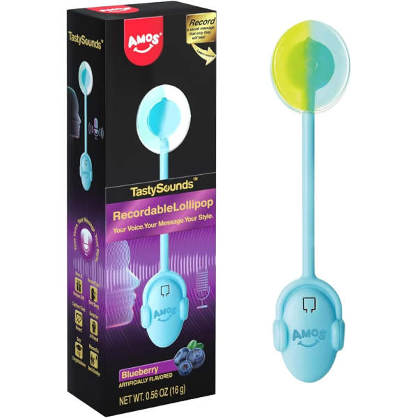 Amos Audio Lollipop Rock Music Blueberry