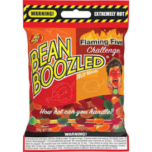 Bean Boozled Flaming Five Challange