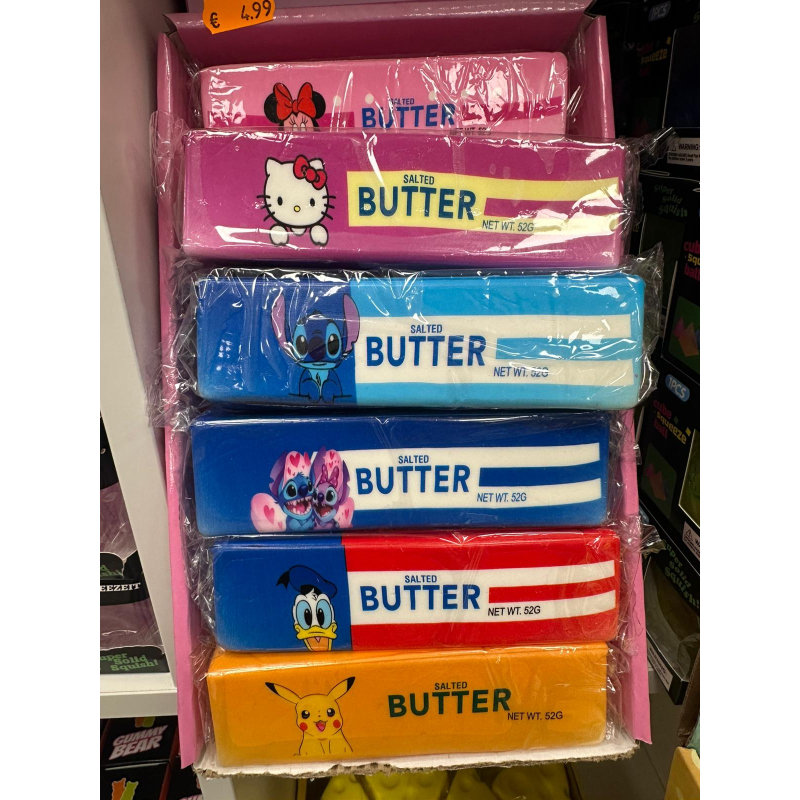 Butter Squishy Viral Toy Met Cartoon (113 gram)
