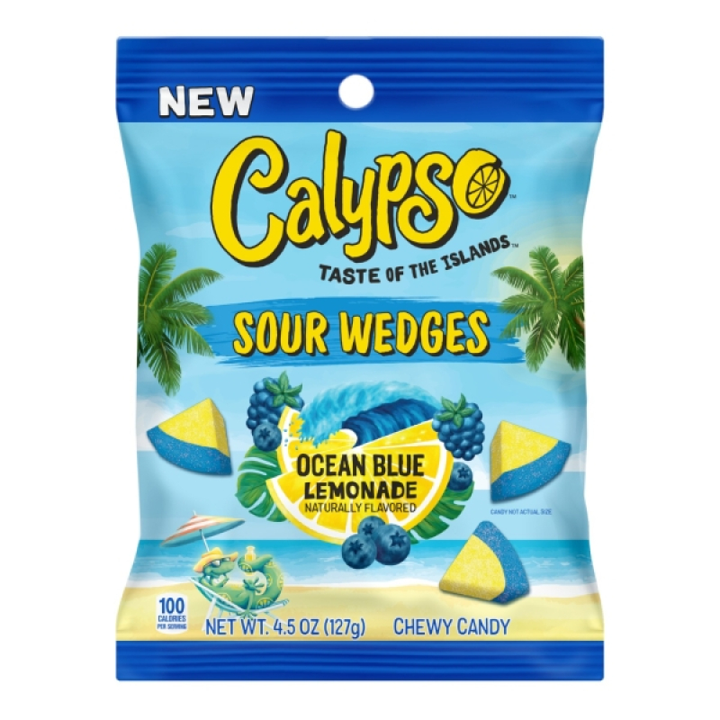 Calypso Sour Wedges Ocean Blue Lemonade (127 gram)