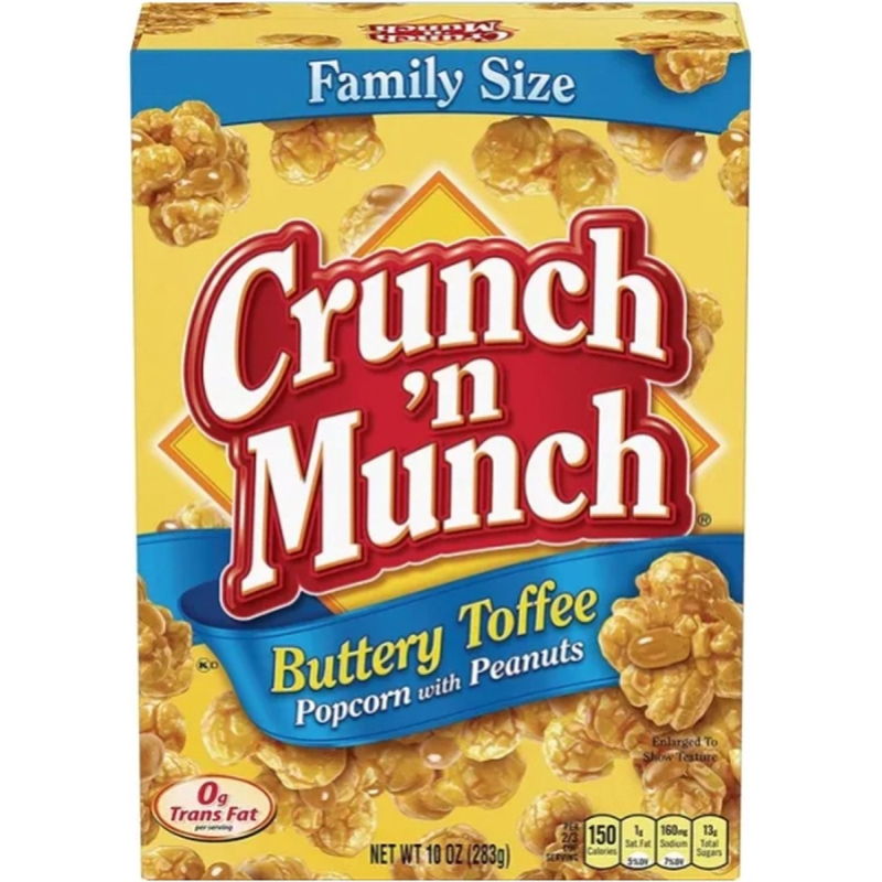 Crunch N Munch Buttery Toffee Popcorn met Peanuts (99 gram)
