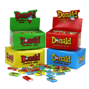 Donald Duck Chewing Gum 100 stuks Donald Duck Chewing Gum 100 stuks