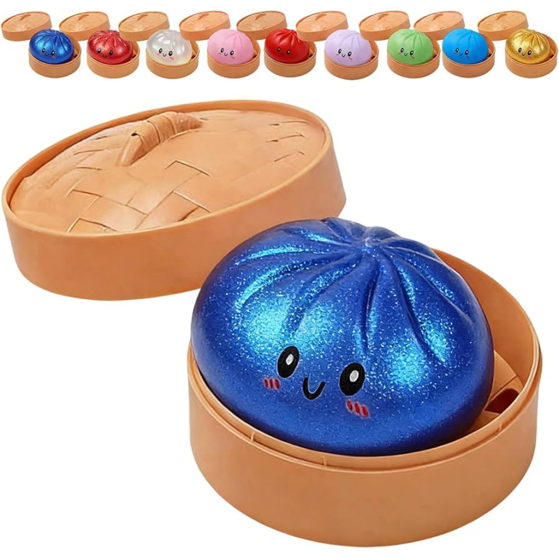 Dumpling  Squishy Groot Glitter Met Lampjes (NIEUW)