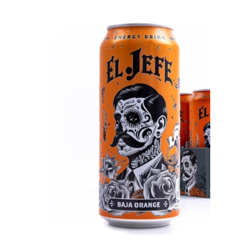 El Jefe Energy Drink Baja Orange USA (473 ml)