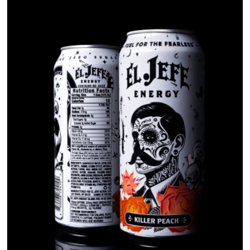 El Jefe Energy Drink Killer Peach USA (473 ml)