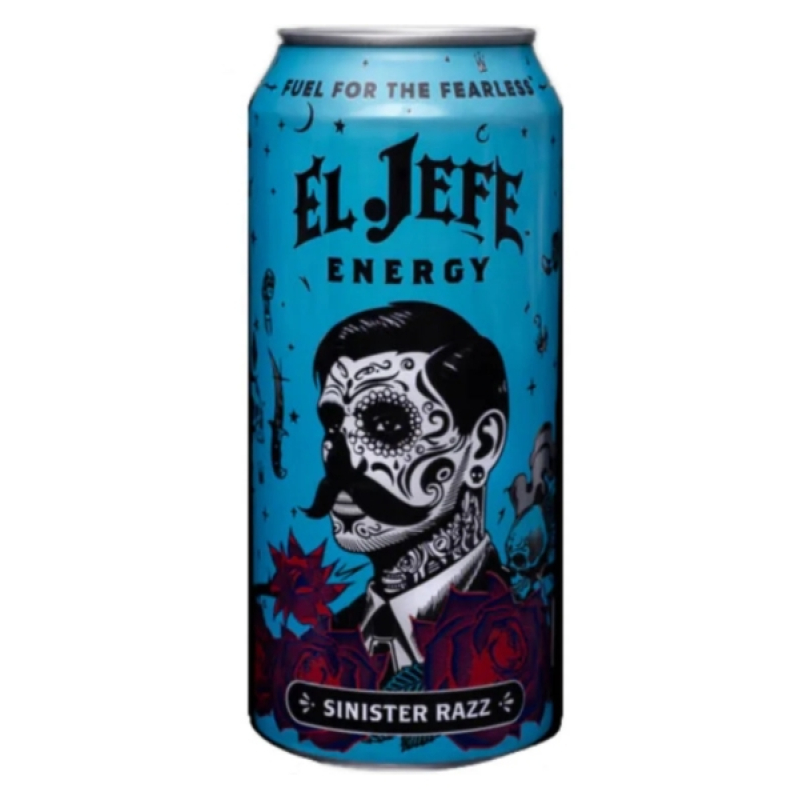 El Jefe Energy Drink Sinister Razz USA (473 ml)