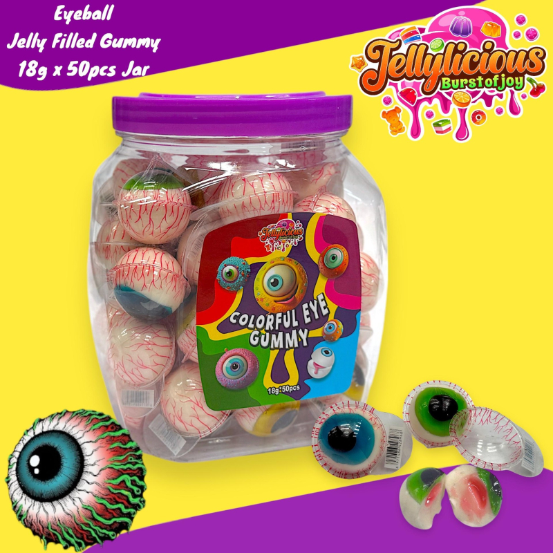 Jellylicious Eyeball Gummy Candy (18 gram)