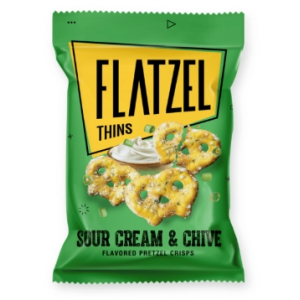 Flatzel Thins Sour & Cream Chive Flatzel Thins Sour & Cream Chive