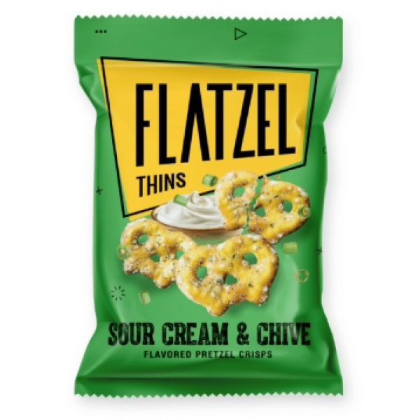 Flatzel Thins Sour & Cream Chive