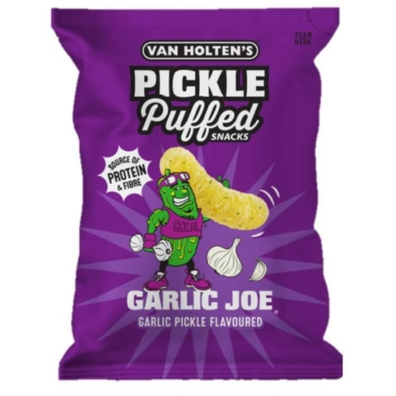 Van Holten's Augurk Gepofte Snacks Garlic Joe (90 gram)