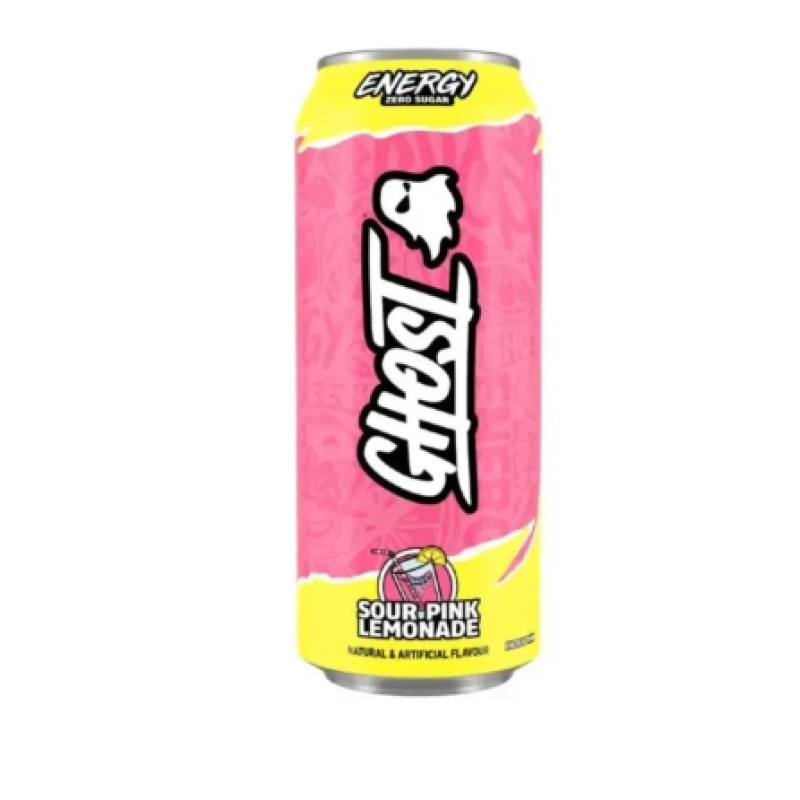 Ghost Energydrink Sour Pink Lemonade Zero Sugar (500 ml)