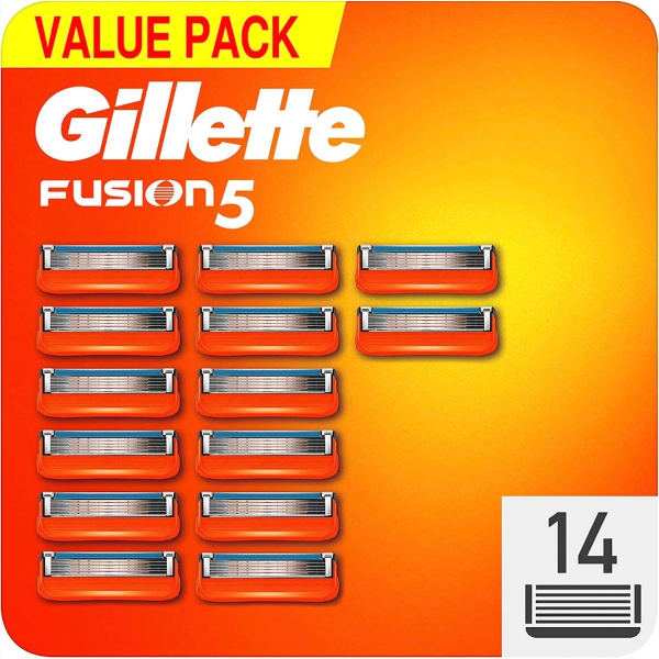 Gillette Fusion Navul Scheermesjes 14 pak
