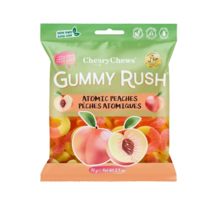 Gummy Rush Atomic Peaches (90 gram) Halal