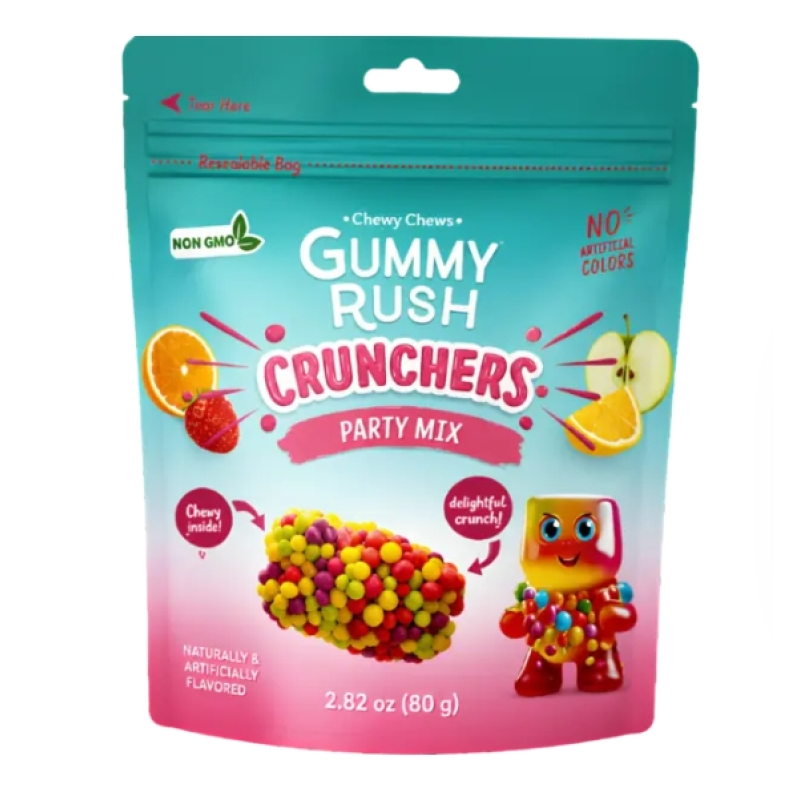Gummy Rush Crunchers Party Mix (80 gram) Halal