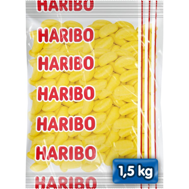 Haribo Bananas Zak 1,5 Kilo