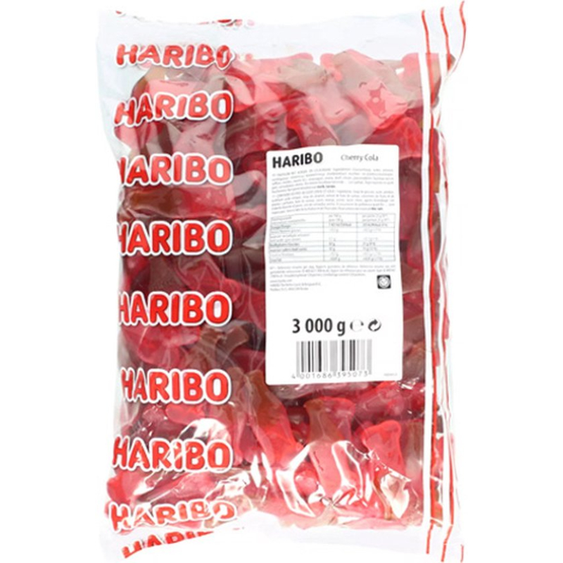 Haribo Cherry Cola Zak 3 kilo Vegan (Halal)