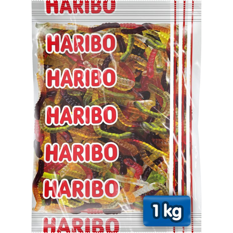 Haribo Gloeiwormen Zak 1 kilo