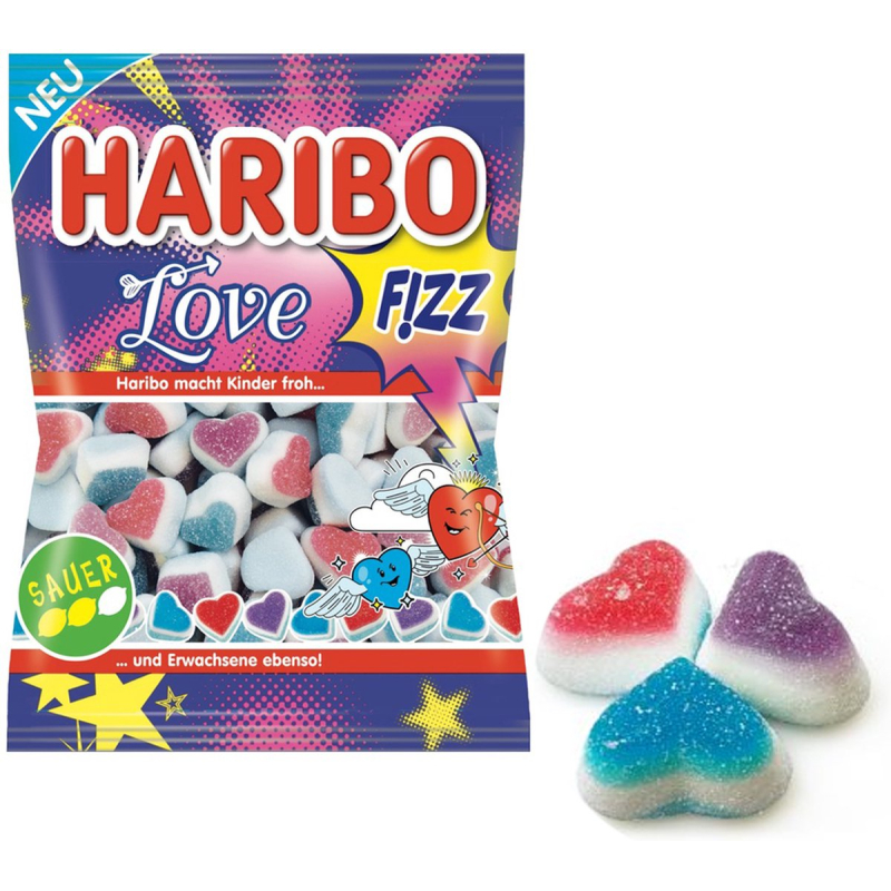 Haribo Love Fizz Zak 1 kilo