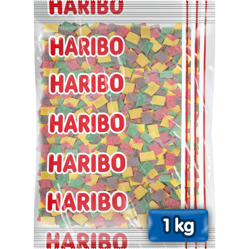 Haribo Pasta Frutta FIZZ Zak 1 kilo Vegan (Halal)