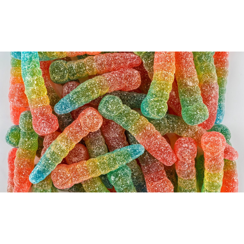 Haribo Rainbow Worm FIZZ Zak 1 kilo