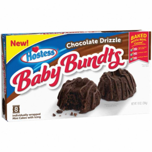 Hostess Baby Bundts Chocolate Drizzle