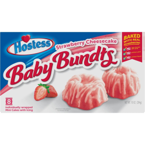 Hostess Baby Bundts Strawberry Cheesecake
