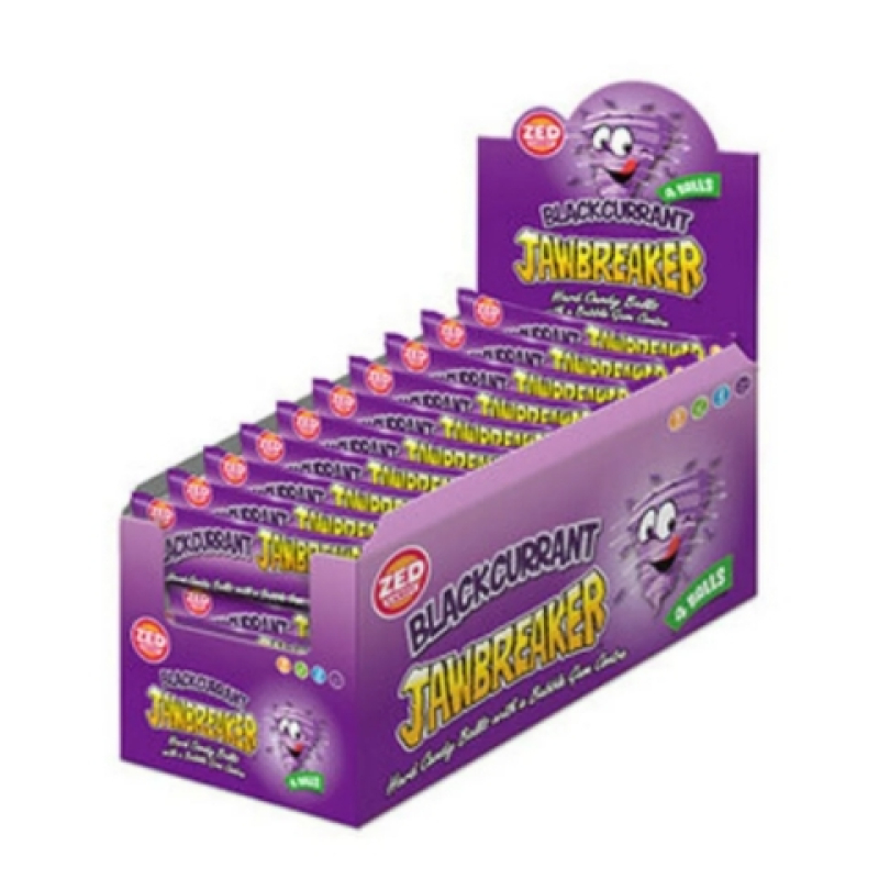 Zed Blackcurrant Jawbreaker 4 Balls (Doos 40 stuks)