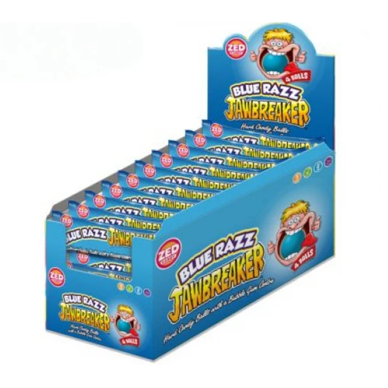 Zed Blue Razz Jawbreaker 4 Balls (Doos 40 stuks)