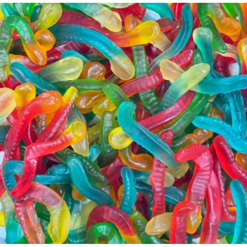 7-Stick Jellies Worms Zak 1 Kilo (Halal)