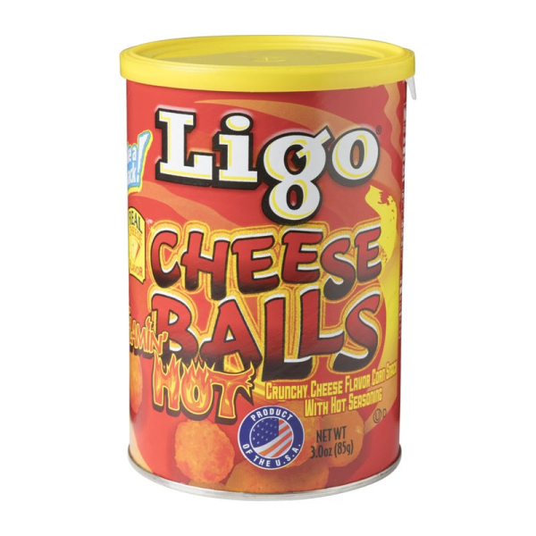 Ligo Cheese Balls Hot USA (85 gram)