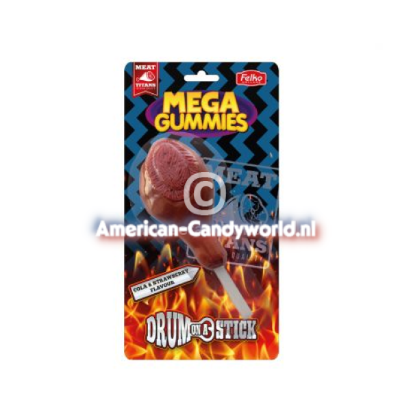 Mega Gummies Drum On A Stick