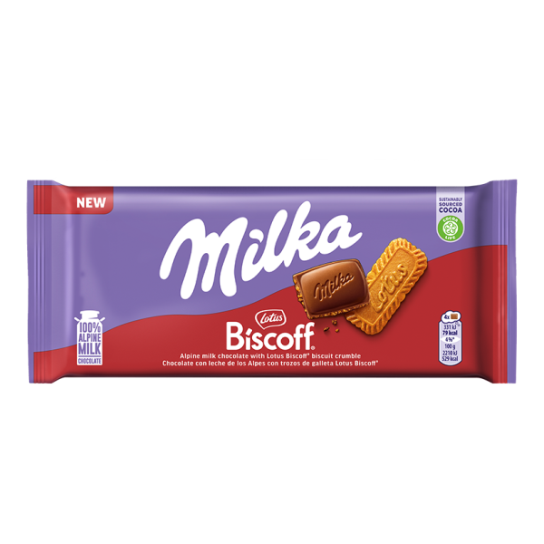 Milka Biscoff Chocoladereep