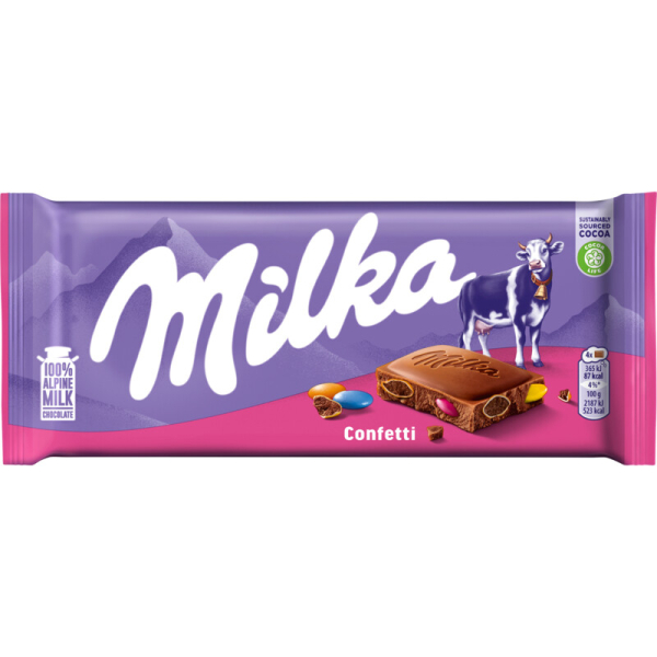 Milka Confetti Chocoladereep