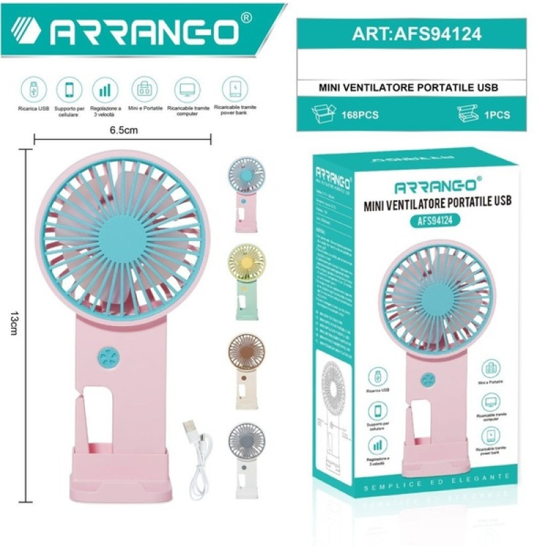 ArranQo Mini Portable Fan AFS94124