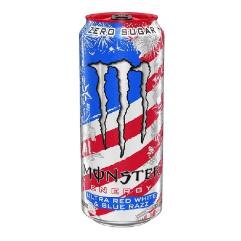 Monster Ultra Red White Blue Razz USA 473ml