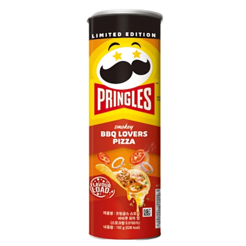 Pringles BBQ Lovers Pizza Chips (102 gram)