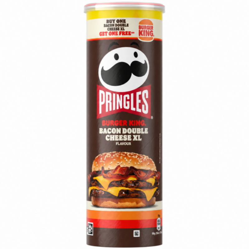 Pringles Burger King Bacon Double Cheese XL Flavor Chips (165 gram)