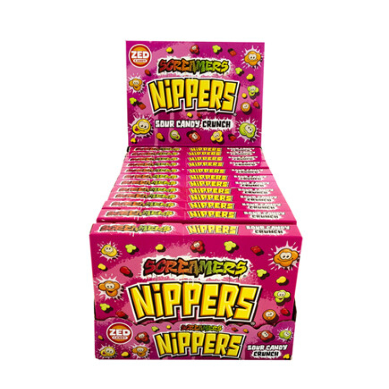 Screamers Nippers Sour Candy Crunch (140 gram)