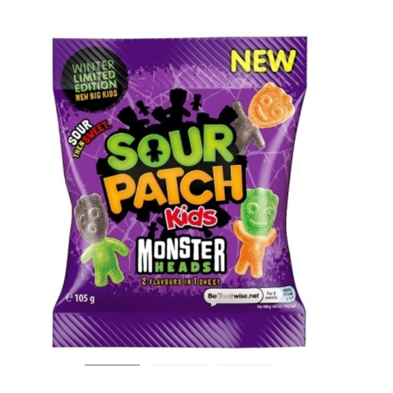 Sour Patch Kids Monster Heads (105 gram)